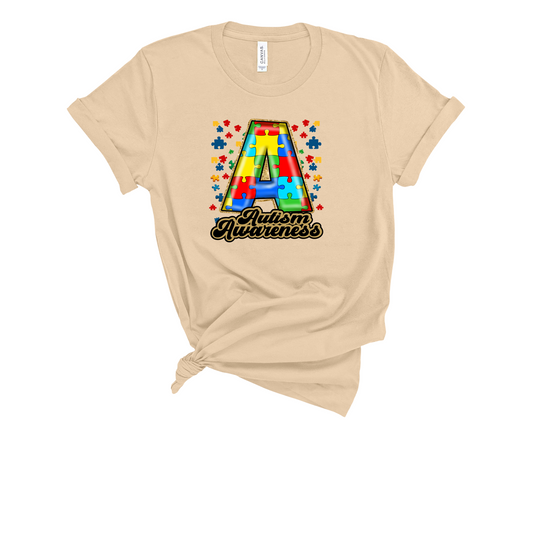 Autism Awareness Puzzle Piece T-Shirt - Support & Advocacy Tee
