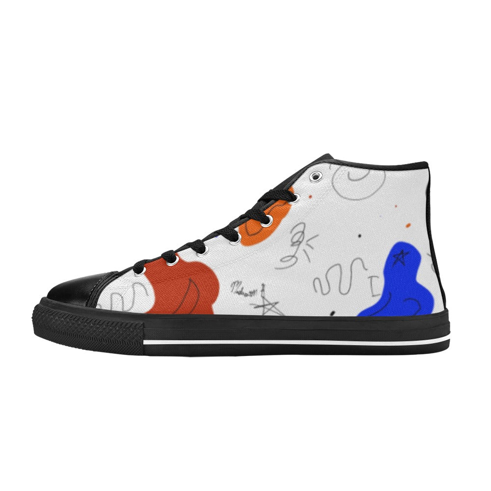 Madison H Creations Grin Globs Custom High Top Canvas Shoes