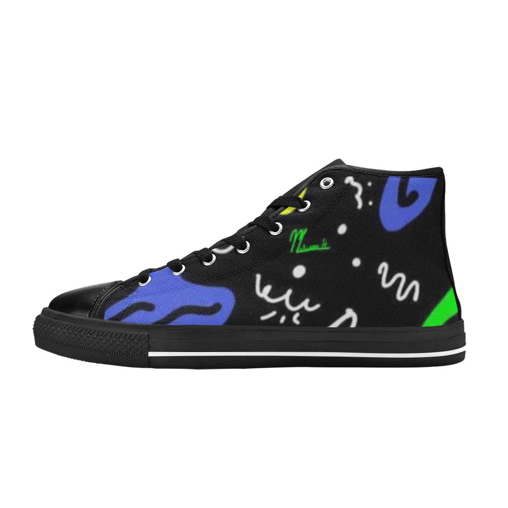 Madison H Creations Grin Globs Custom High Top Canvas Shoes